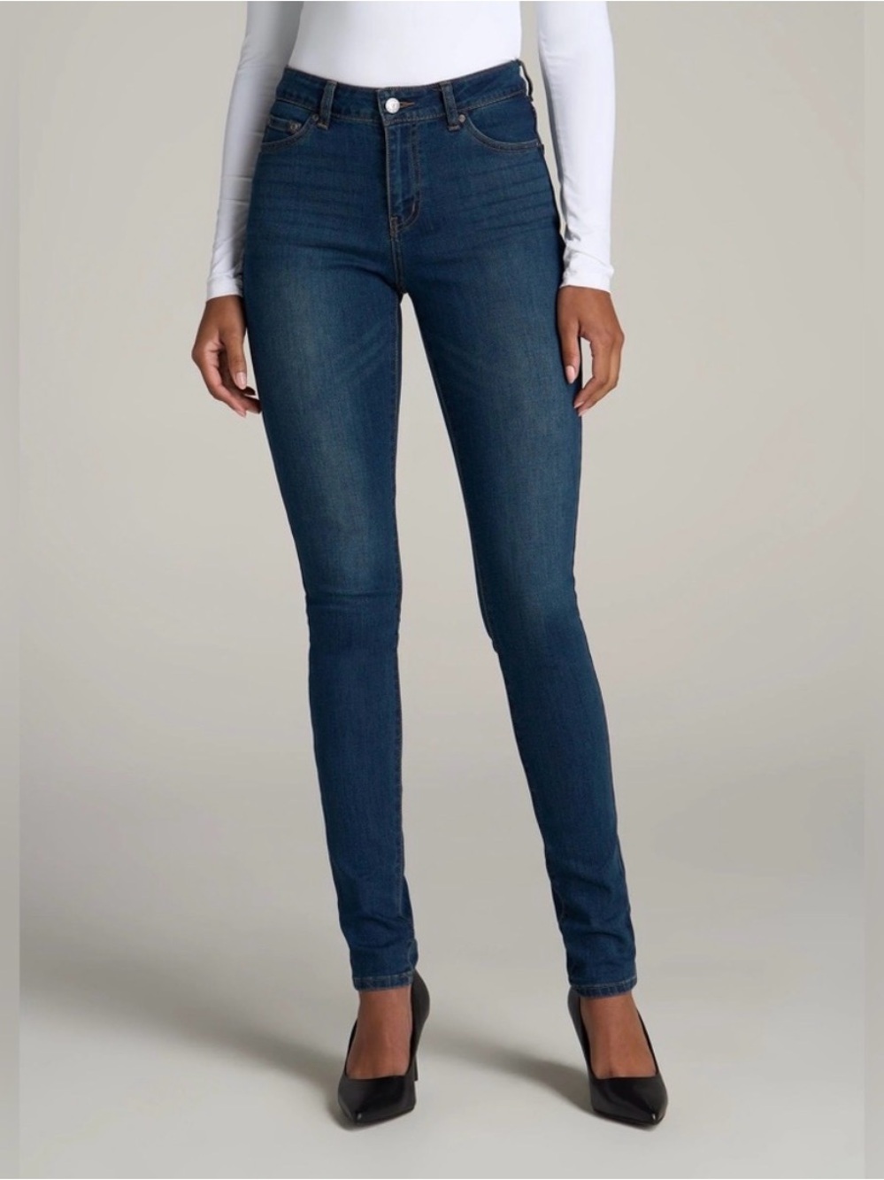 NWT American Tall SARAH Mid Rise Skinny Jeans size 31